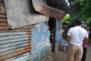 WOPA Vice President Abel Jimenez distributing tickets in El Salvador