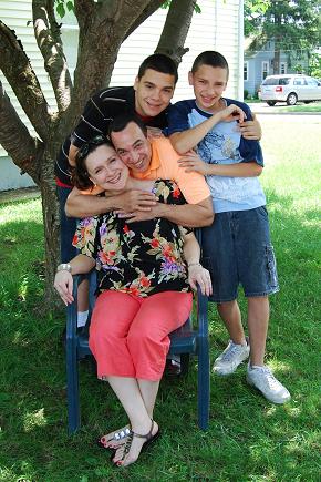Fausto E. Tobal with his wife Yessenia Tobal and children Brandon and Jonathon